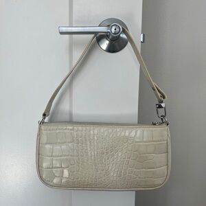 BY FAR Rachel crocodille-effect shoulder bag